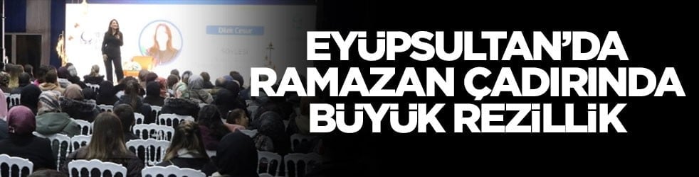 Eyüpsultan'da Ramazan çadırında büyük skandal! CHP'li belediye bunu utanmadan onayladı