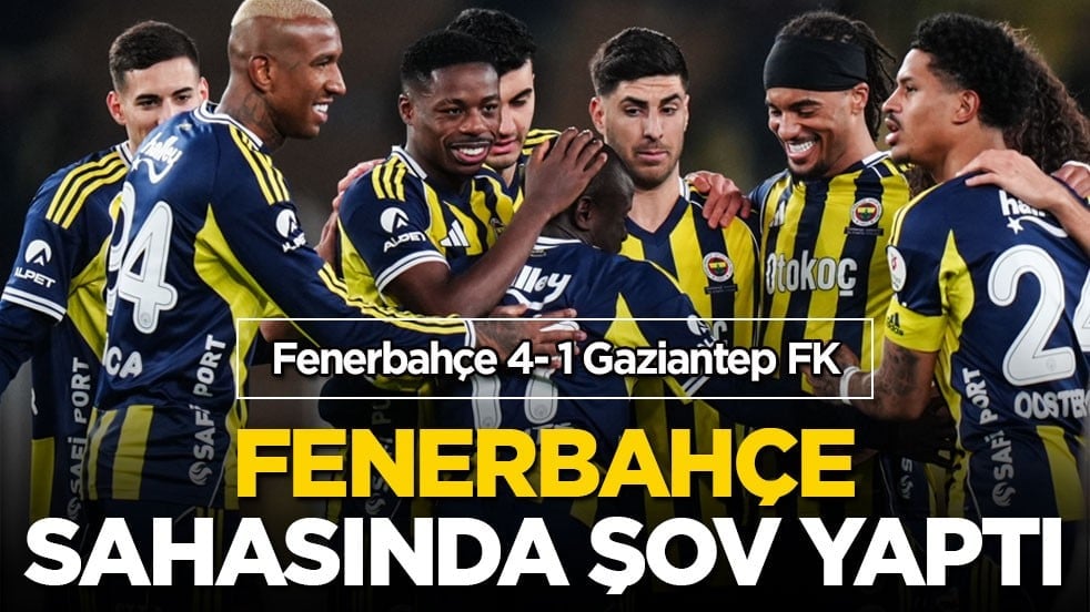 Fenerbahçe sahasında şov yaptı