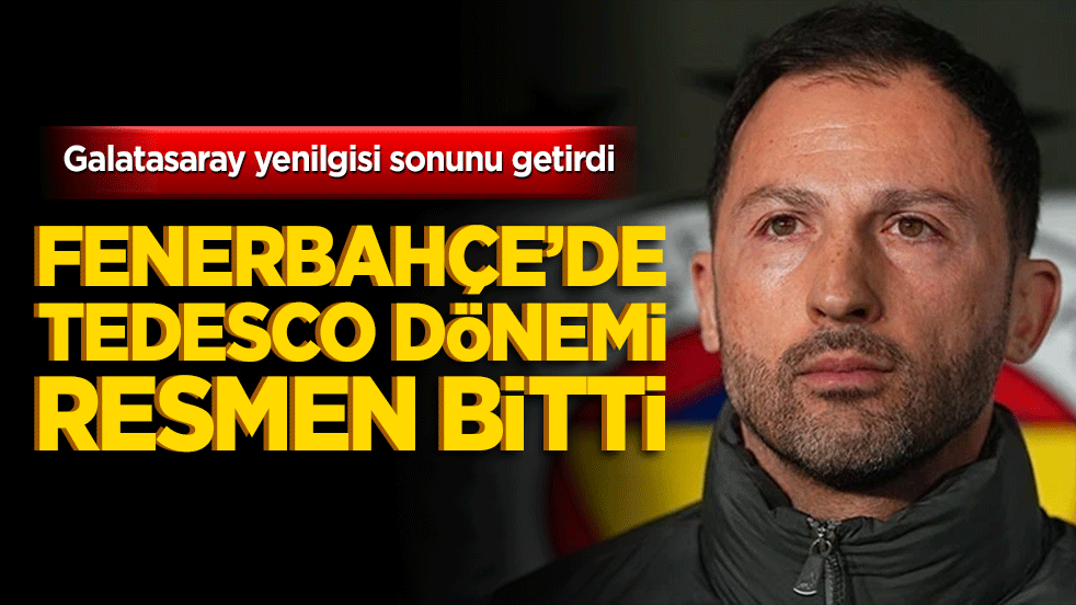 Fenerbahçe'de deprem! Galatasaray derbisi sonrası Tedesco'nun bileti kesildi!