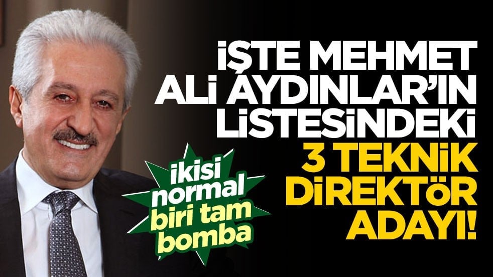 Fenerbahçe'nin teknik direktörü kim olacak? İşte Mehmet Ali Aydınlar'ın listesindeki 3 aday!