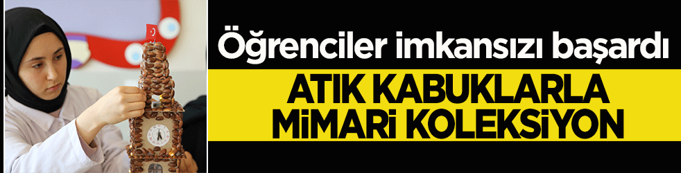 Fıstık kabukları sanat eserine dönüştü: Öğrencilerden ‘Sıfır Atık’ dersi!