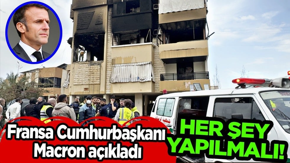 Fransa Cumhurbaşkanı Macron: Lübnan'ın kaosa sürüklenmesini engellemek için her şey yapılmalı