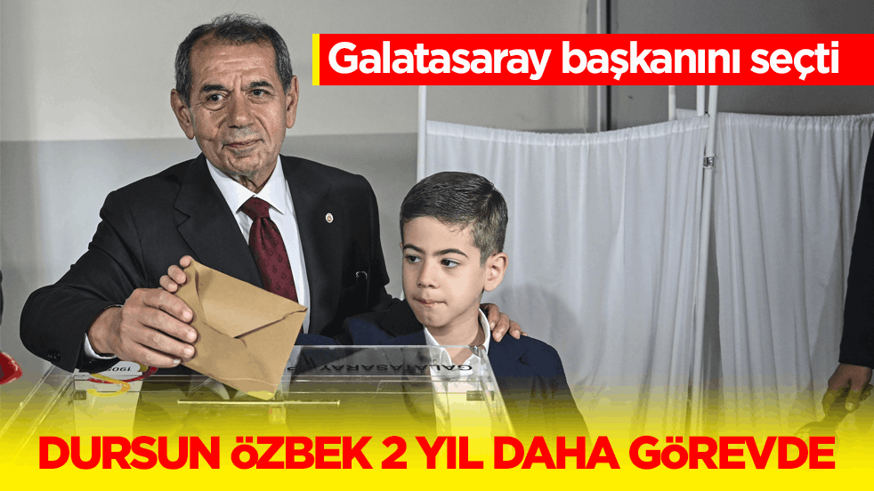 Galatasaray başkanını seçti! Dursun Özbek 2 yıl daha görevde
