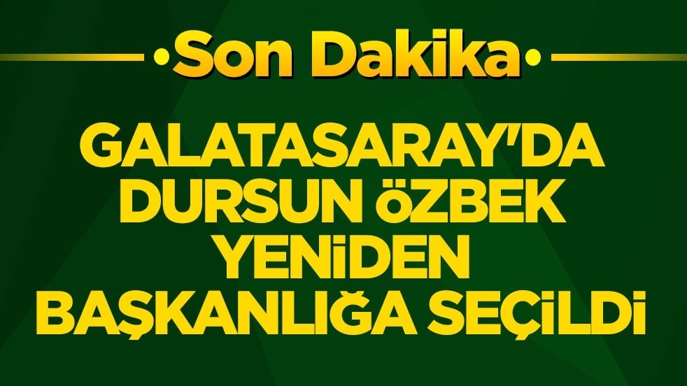 Galatasaray'da Dursun Özbek yeniden başkanlığa seçildi