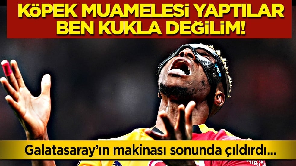 Galatasaray'ın makinası Juventus maçı öncesi çıldırdı: Köpek muamelesi yaptılar, ben kukla değilim!