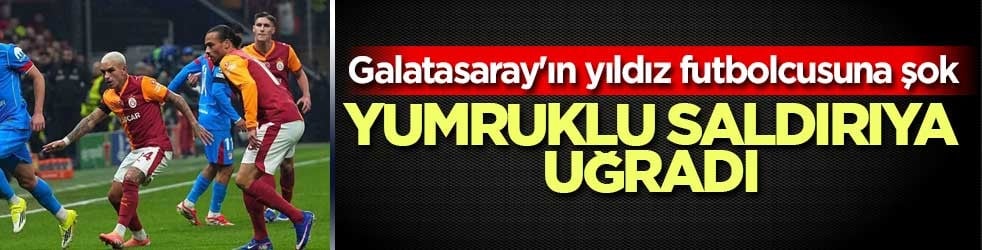 Galatasaray'ın yıldız futbolcusu Torreira'ya yumruklu saldırı