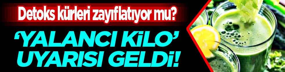 Gastroenteroloji kanadından açıklamalar...Öyle bir yanıt ki hazırlanın: Detoks kürleri iyi gelmiyor! Onlarda yalancı kilo