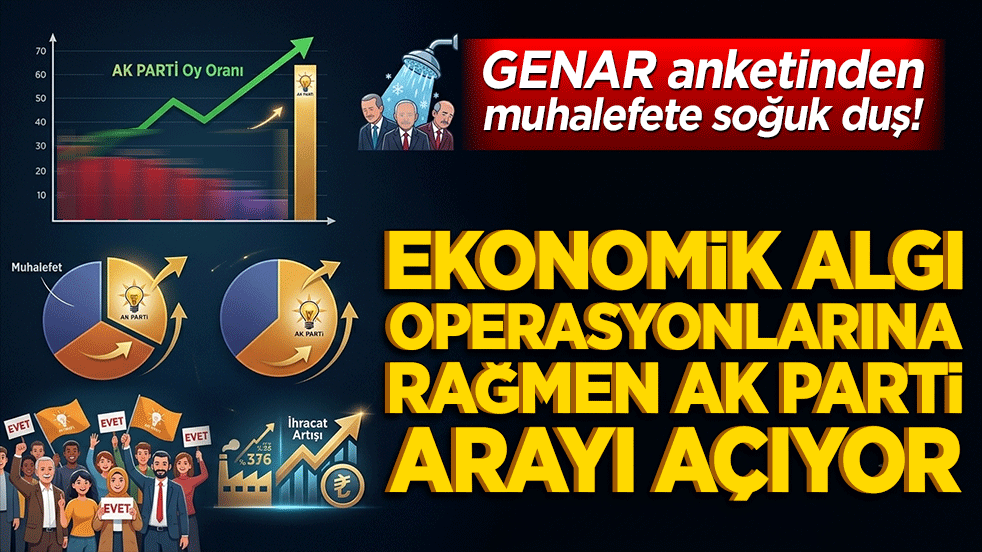 GENAR anketinden muhalefete soğuk duş! Ekonomik algı operasyonlarına rağmen AK Parti arayı açıyor!