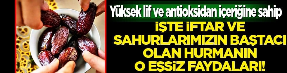 Gerçekten hurmanın faydalarını say say bitmiyor! Meğer neler yapıyormuş vücudumuza... İftarda da sahurda da...