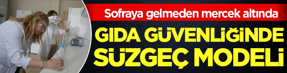 Gıda güvenliğinde süzgeç modeli! Sofraya gelmeden mercek altında!