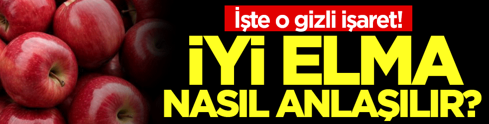 Gizli işarete dikkat: İyi elma nasıl anlaşılır?