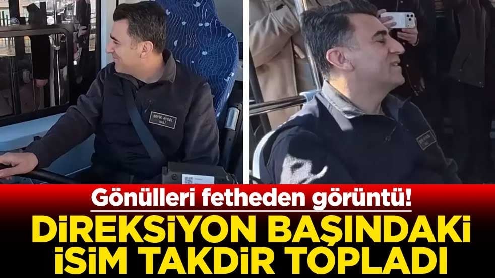 Gönülleri fetheden görüntü! Direksiyon başındaki isim takdir topladı