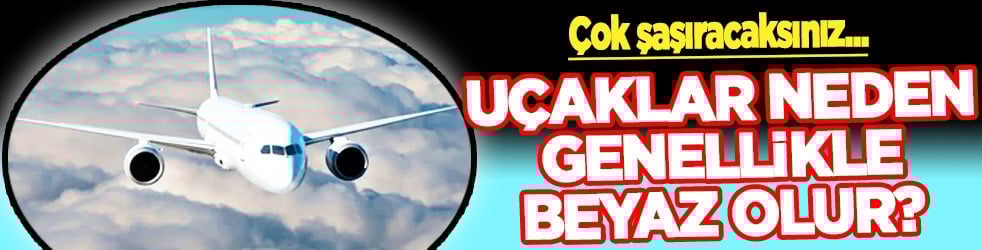 Gözler hep gökyüzünde iken... Uçaklar neden genellikle beyaz olur? Görünüşe göre 7 sebebi var