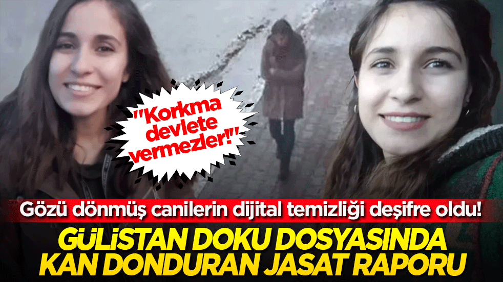 Gözü dönmüş canilerin dijital temizliği deşifre oldu! Gülistan Doku dosyasında kan donduran JASAT raporu: "Korkma devlete vermezler!"