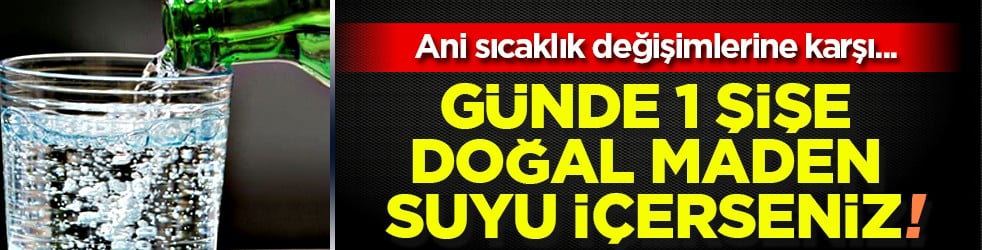 Günde 1 şişe doğal maden suyu içerseniz.... Limonlu içmenin faydası say say bitmiyor