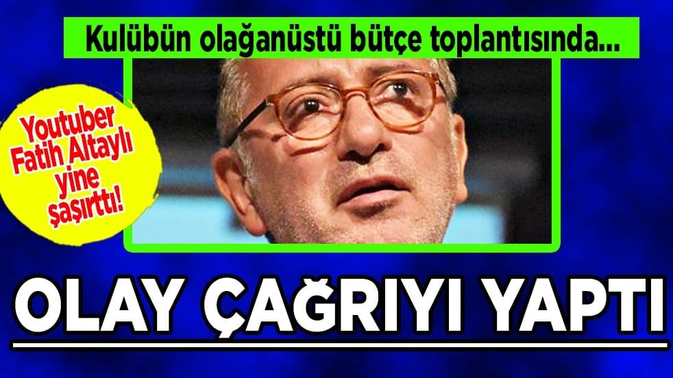 Gündeme oturan çıkış: Youtuber Fatih Altaylı'dan olay çağrı Dursun Özbek'e...