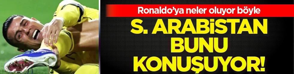 Gündemi sarsacak gelişme Suudi Arabistan'da... Cristiano Ronaldo maçı yine tamamlayamadı