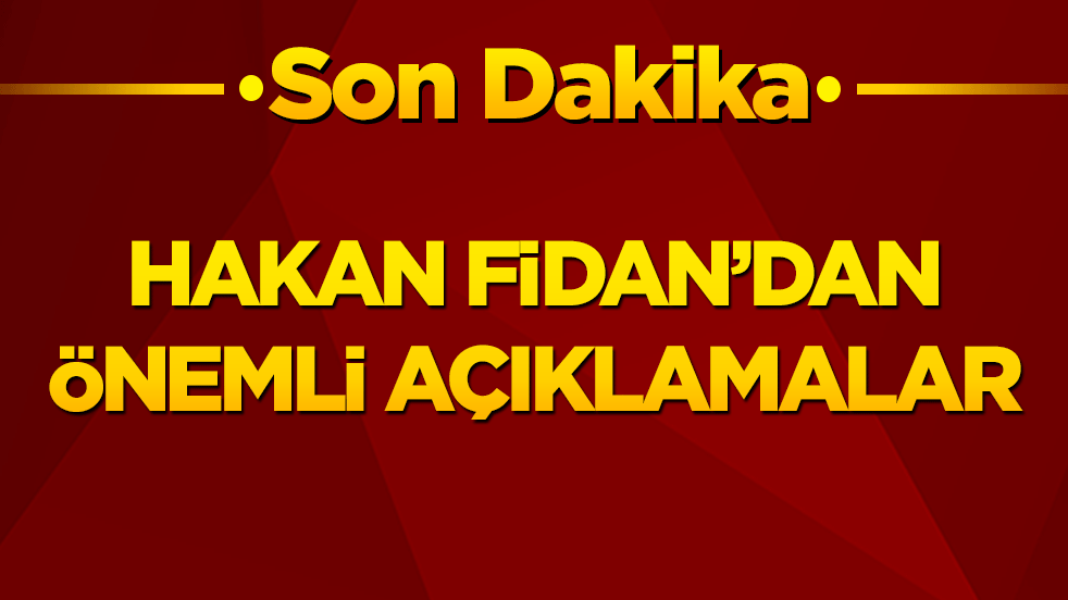 Hakan Fidan konuşuyor