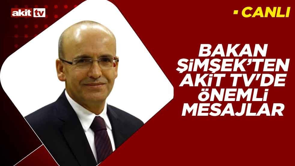 Bakan Şimşek, Akit TV'de açıklamalarda bulunuyor
