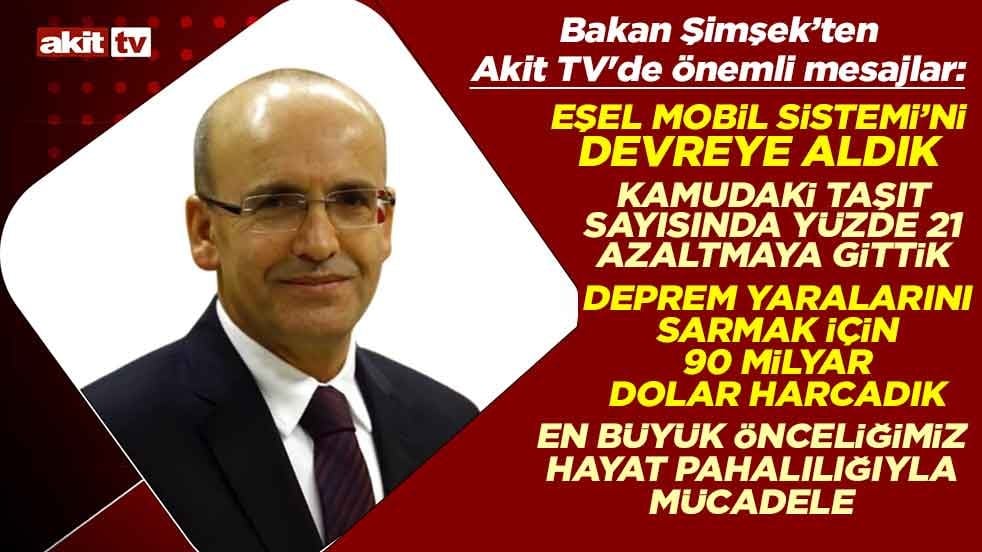 Bakan Şimşek, Akit TV'de açıklamalarda bulunuyor