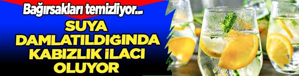Hazırlanan alkali formül: Suya damlatıldığında kabızlık ilacı oluyor: Bağırsakları temizliyor