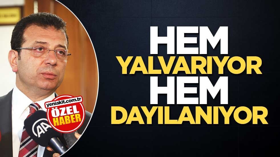 Hem yalvarıyor hem dayılanıyor