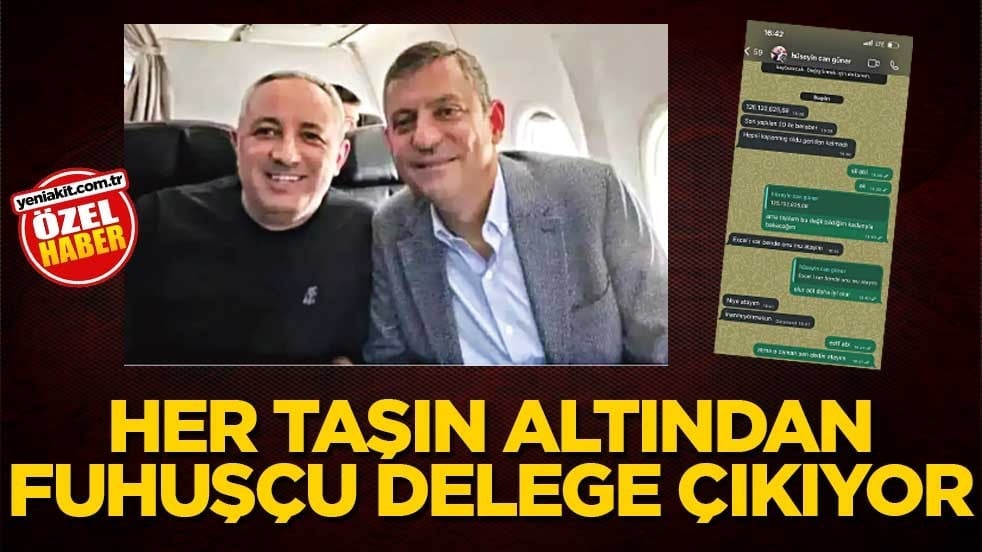 Her taşın altından fuhuşçu delege çıkıyor