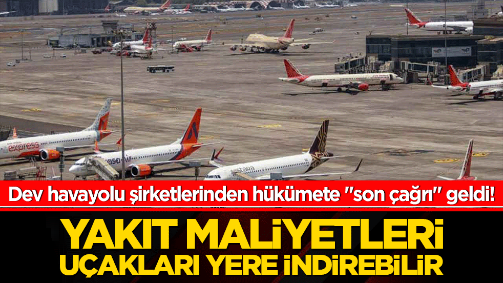 Hindistan'da dev havayolu şirketlerinden hükümete "son çağrı" geldi! Yakıt maliyetleri uçakları yere indirebilir!