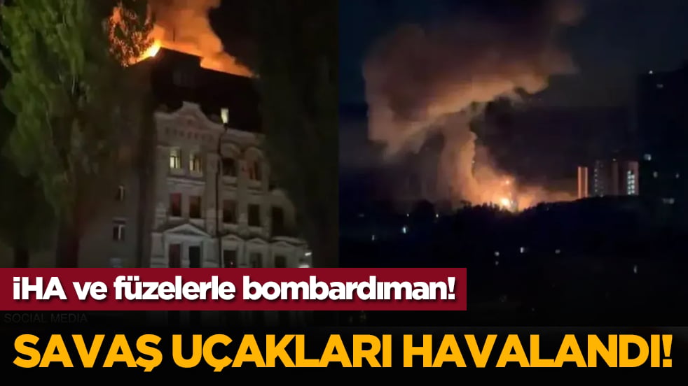 İHA ve füzelerle bombardıman! Savaş uçakları havalandı!