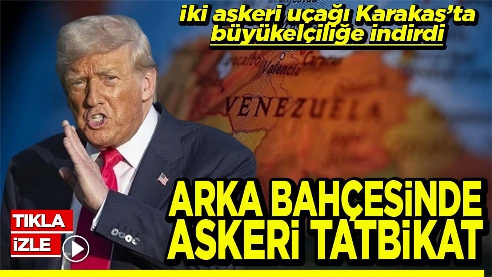 İki askeri uçağı Büyükelçiliğe indirdi Arka bahçesinde askeri tatbikat
