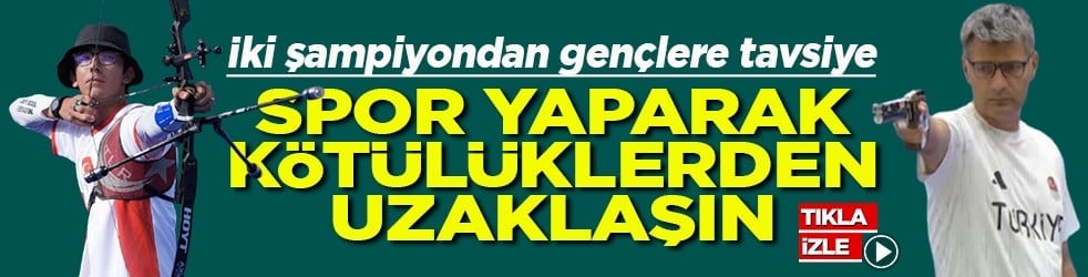 İki şampiyondan gençlere tavsiye Spor yaparak kötülüklerden uzaklaşın