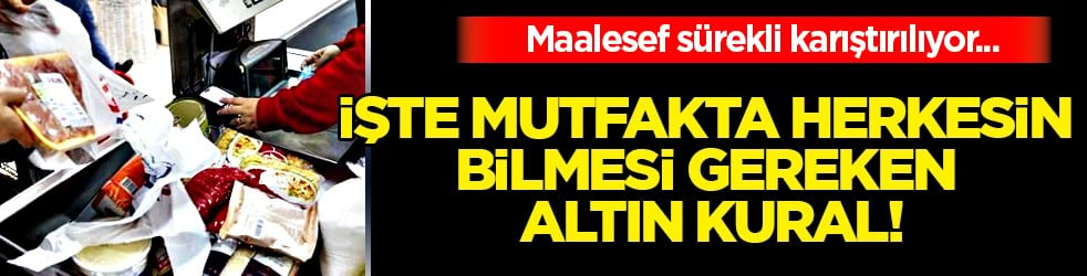 İki temel kavram... Mutfakta herkesin bilmesi gereken altın kural: Sürekli karıştırılıyor