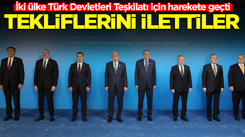 İki ülke Türk Devletleri Teşkilatı için harekete geçti: Tekliflerini ilettiler