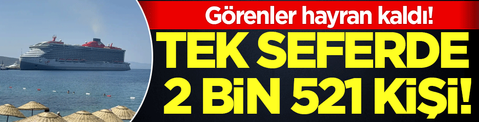 İl kafile geldi: Tek seferde 2 bin 521 yolcu indi!