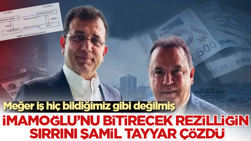 İmamoğlu’nu bitirecek rezilliğin sırrını Şamil Tayyar çözdü! Meğer iş hiç bildiğimiz gibi değilmiş