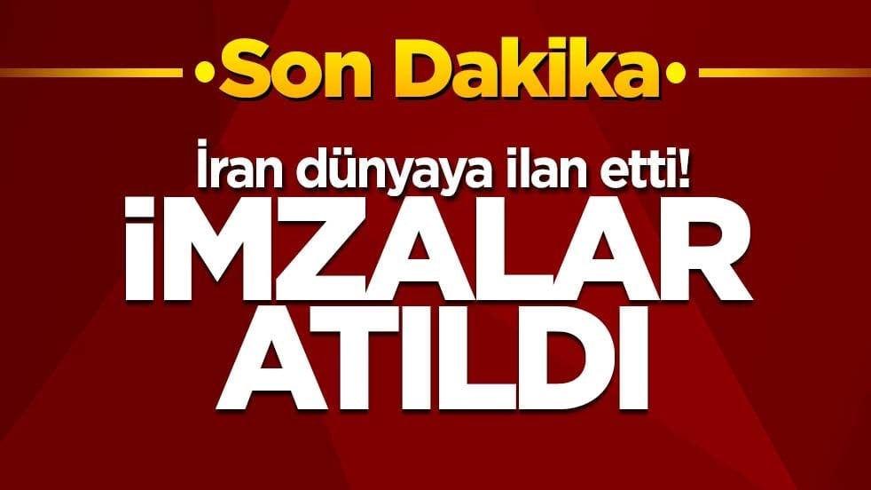 İran dünyaya ilan etti! İmzalar atıldı