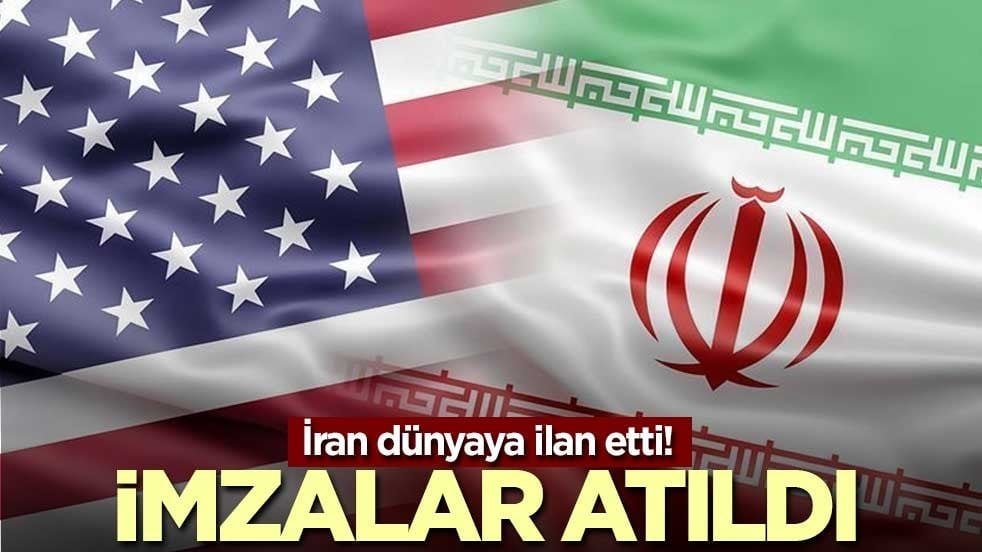 İran dünyaya ilan etti! İmzalar atıldı