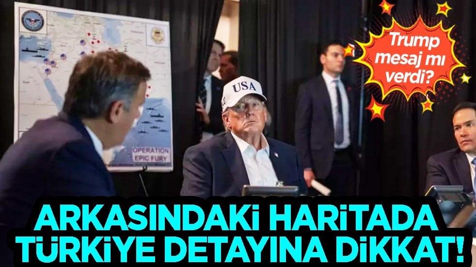 İran operasyonu sonrası: Trump mesaj mı verdi? Arkasındaki haritada Türkiye detayına dikkat