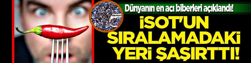 İsot'un sıralamadaki yeri şaşırttı: Dünyanın en acı biberleri açıklandı!