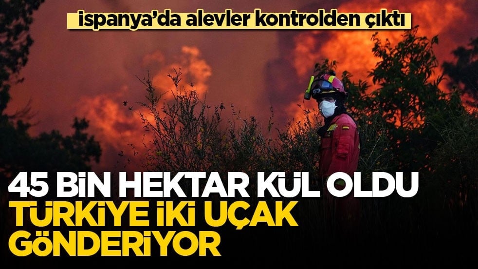 İspanya’da alevler kontrolden çıktı! 45 bin hektar kül oldu, Türkiye iki uçak gönderiyor