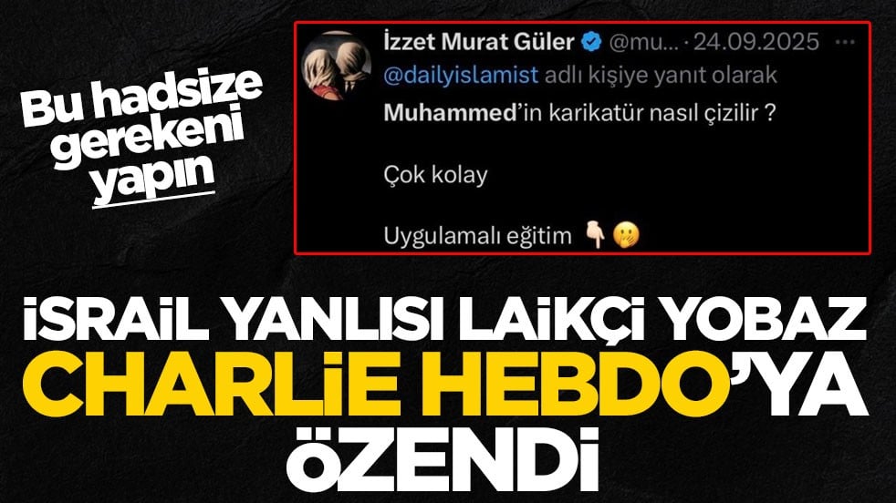 İsrail yanlısı laikçi yobazdan büyük provokasyon