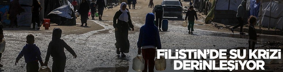 İsrail zulmü devam ediyor: Su krizi giderek büyüdü