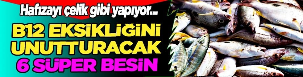 İşte B12 eksikliğini unutturacak 6 süper besin: Hafızanızı çelik gibi yapıyor...