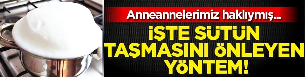 İşte sütün taşmasını önleyen eski yöntem: Anneannelerimiz ve babaannelerimiz haklıymış...