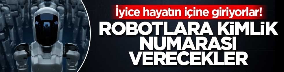 İyice hayatın içine giriyorlar! Robotlara kimlik numarası verecekler