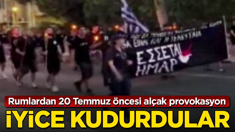 İyice kudurdular! Rumlardan 20 Temmuz öncesi alçak provokasyon 