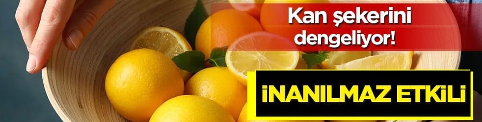 Kan şekerine limonlu çözüm: Erken müdahalede inanılmaz etkili... Öyle değil böyle tüketin...