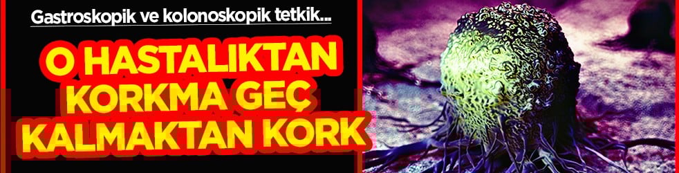 Kanserden korkma geç kalmaktan kork: Gastroskopik ve kolonoskopik tetkik 