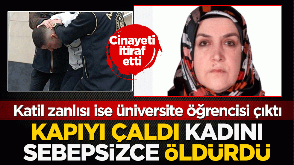 Kapıyı çaldı, kadını sebepsizce katletti: Katil zanlısı ise üniversite öğrencisi çıktı
