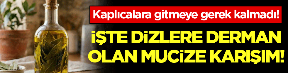 Kaplıcalara gitmeye gerek kalmadı: İşte dizlere derman olan mucize karışım!